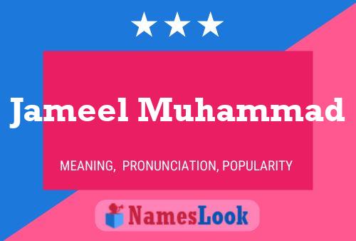 Poster del nome Jameel Muhammad