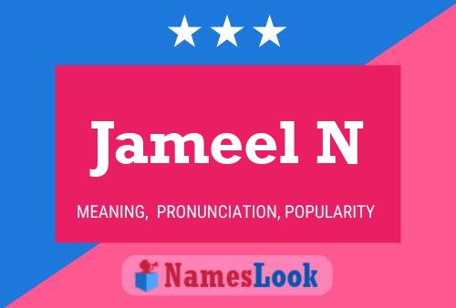 Poster del nome Jameel N