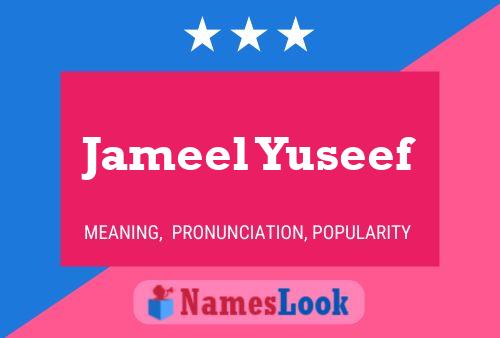 Poster del nome Jameel Yuseef