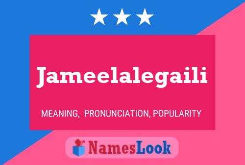 Poster del nome Jameelalegaili