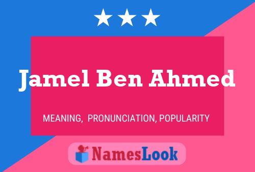 Poster del nome Jamel Ben Ahmed