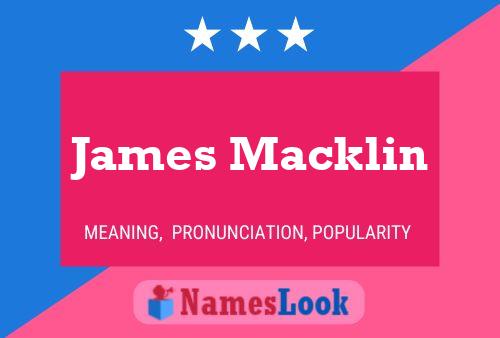 Poster del nome James Macklin