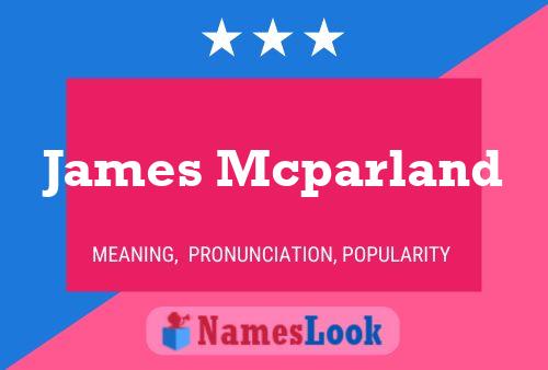 Poster del nome James Mcparland