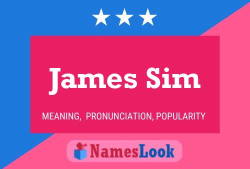 Poster del nome James Sim