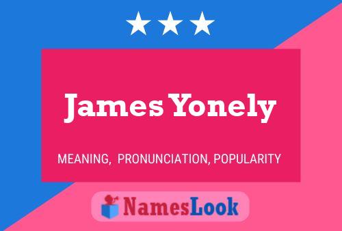 Poster del nome James Yonely