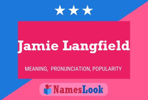 Poster del nome Jamie Langfield