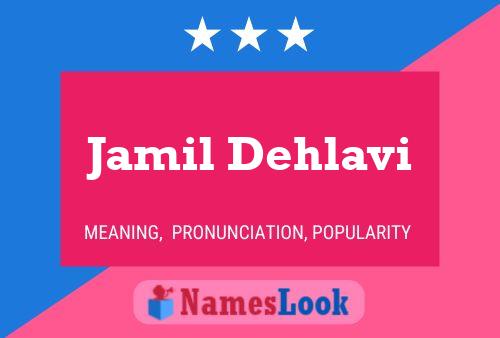 Poster del nome Jamil Dehlavi