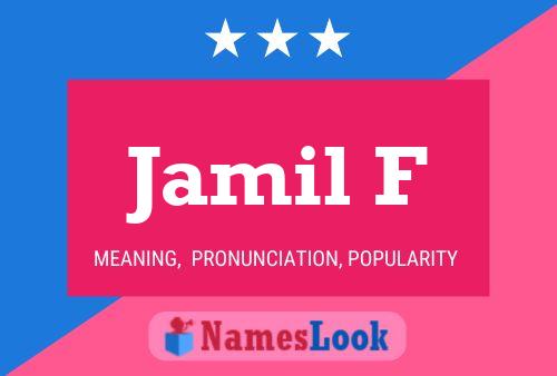 Poster del nome Jamil F