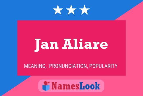 Poster del nome Jan Aliare