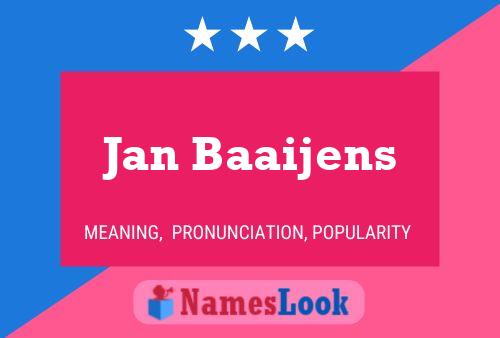 Poster del nome Jan Baaijens