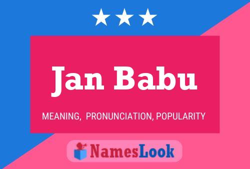 Poster del nome Jan Babu