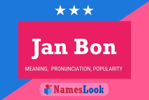 Poster del nome Jan Bon