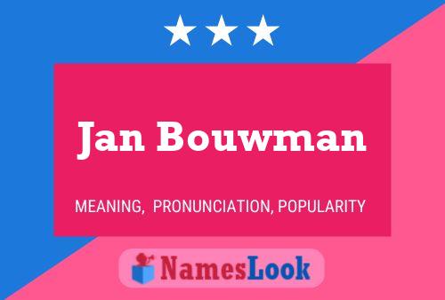 Poster del nome Jan Bouwman