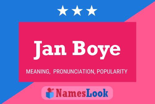 Poster del nome Jan Boye