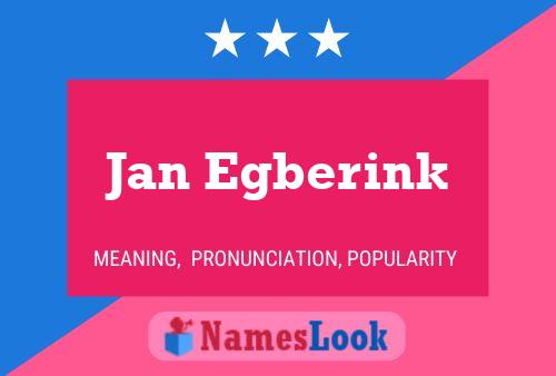 Poster del nome Jan Egberink