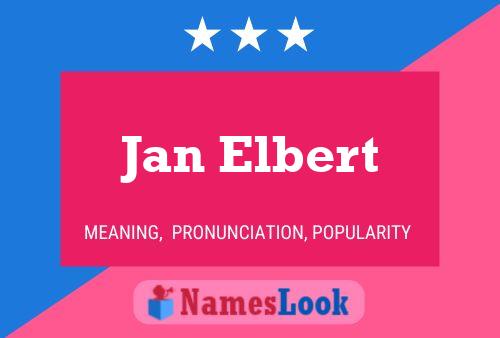 Poster del nome Jan Elbert