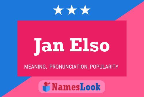 Poster del nome Jan Elso