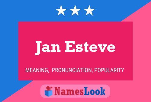 Poster del nome Jan Esteve