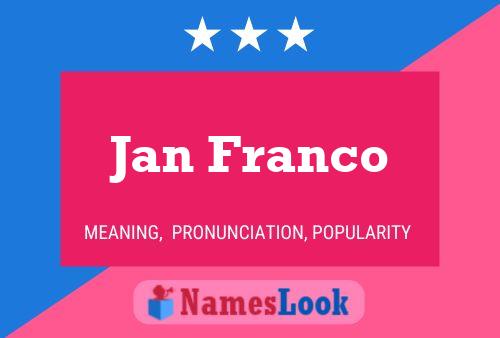 Poster del nome Jan Franco