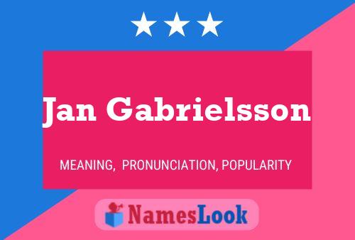 Poster del nome Jan Gabrielsson