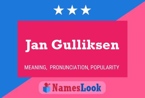 Poster del nome Jan Gulliksen