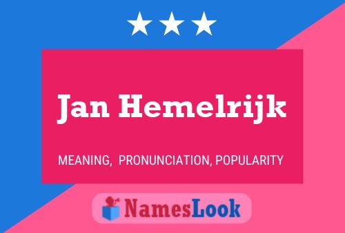 Poster del nome Jan Hemelrijk