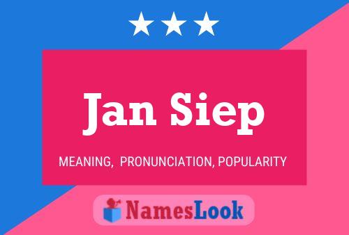 Poster del nome Jan Siep