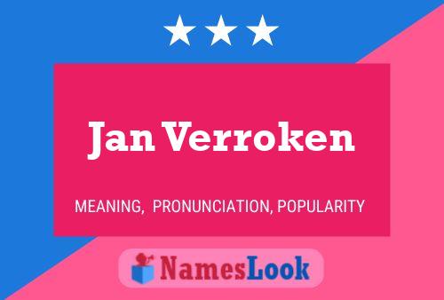 Poster del nome Jan Verroken