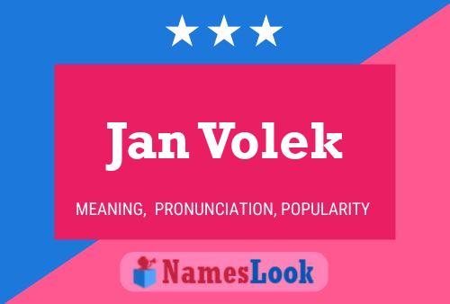 Poster del nome Jan Volek