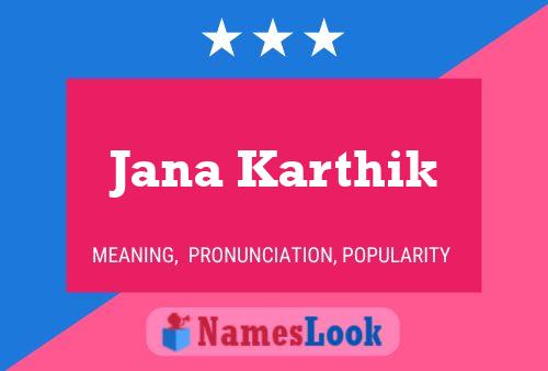 Poster del nome Jana Karthik