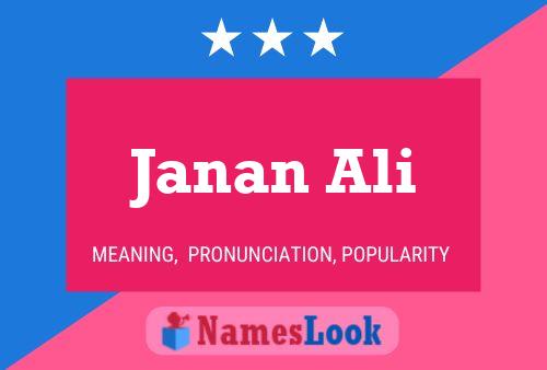 Poster del nome Janan Ali