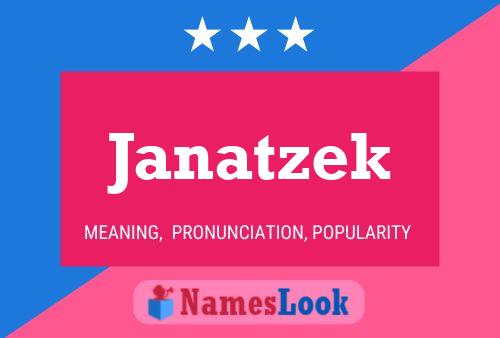 Poster del nome Janatzek