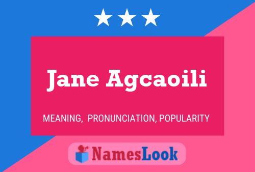 Poster del nome Jane Agcaoili