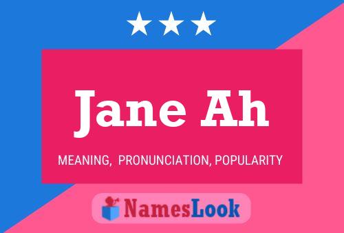 Poster del nome Jane Ah