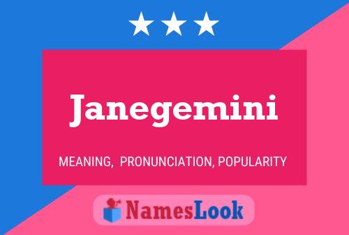 Poster del nome Janegemini