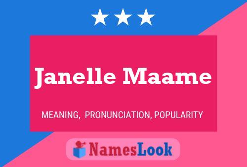 Poster del nome Janelle Maame