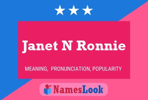 Poster del nome Janet N Ronnie