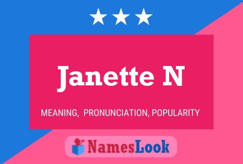 Poster del nome Janette N