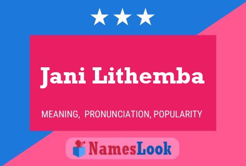 Poster del nome Jani Lithemba