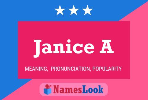 Poster del nome Janice A