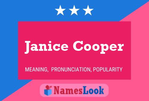 Poster del nome Janice Cooper