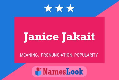 Poster del nome Janice Jakait