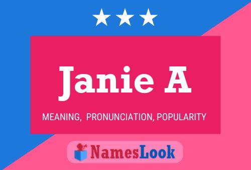 Poster del nome Janie A