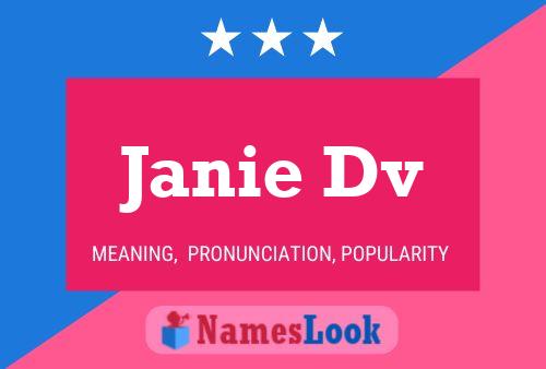 Poster del nome Janie Dv