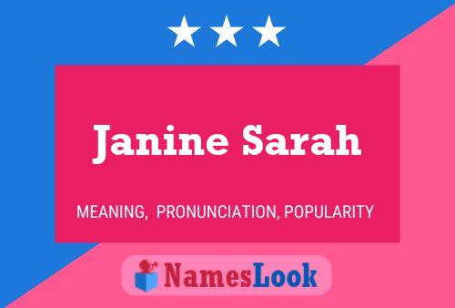 Poster del nome Janine Sarah