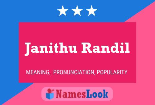 Poster del nome Janithu Randil