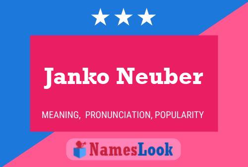 Poster del nome Janko Neuber