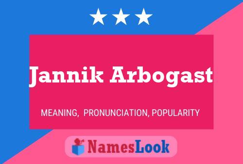 Poster del nome Jannik Arbogast