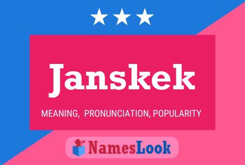 Poster del nome Janskek