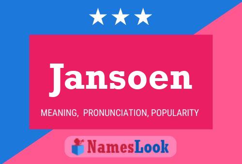 Poster del nome Jansoen